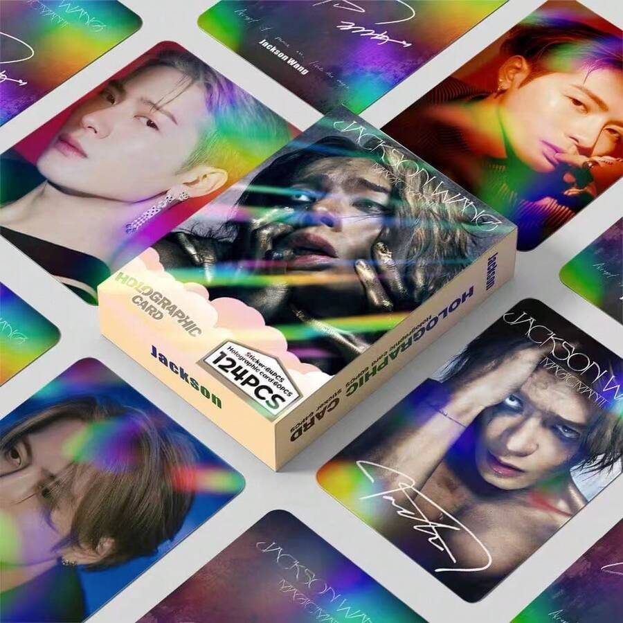 Ensemble de photocarte MAGICMAN2 de Jackson Wang, cartes Lomo de GOT7 Wang Jiaer, cartes photo HD recto-verso, cadeau de collection de fans - Multicolore - Voir 1