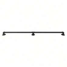 5ft Black Galvanized Iron Stair Handrail - Stylish Wall-Mounted Support - 預設 - 查看 4