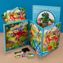 Children's Early Education Magnetic Book, Vegetable, Fruit, Animal, Transportation, Ocean Cognitive Puzzle Toys For Boys And Girls - Multicolor - View 2