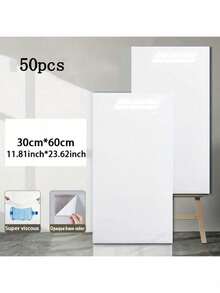 10/50pcs White Marble Pattern Smooth Ceramic Tile Stickers, Waterproof Wall Decor Stickers, Self-Adhesive Aluminum Composite Panel Wall Covering - Tile Stickers - View 15
