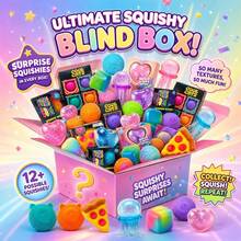 [Limited-Time Offer]Viral Cute Glitter & Dessert Squishy Blind Box – 3 Independent Random Draws Min 2 Up To 5 Items, Slow Rising Soft Glitter Squeeze Toy, Anxiety Relief Sensory Fidget Collectible Surprise Set - Multicolor - View 7