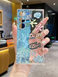 Capa de Telefone Protetora Transparente Colorida com Estampa de Peixe da Moda Oceânica, Compatível com Samsung Galaxy A07/A17/A27/A37/A57/S26/S26 PLUS/S26 Ultra, S25/S25 PLUS/S25 Ultra, A16/A36/A26/A56/A50/A12/A32/A52/A72/A51/A21S/A13/A14, S24/S24 PLUS/S24 Ultra, S20/S23/S22, A53/S20 FE/S21, 11/12 Pro/12/12X/13 Pro/14 Pro/15 Pro/X3 Pro, 10/9/Note 9/12C/Note 11 Pro/Note 8 Pro/9C/9A, Capa de Telefone à Prova de Choque - Multicolorido - Visão 4