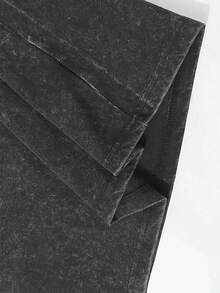 Ropa de hombre; Camisetas de verano; Camiseta vintage lavada para hombre - Stumble Guys y camiseta con gráfico del mapa de Arabia Saudita, camisetas casuales de algodón de manga corta, conju - Negro - Ver 2