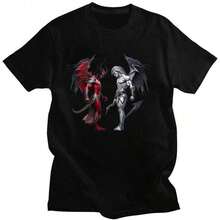 Camiseta de Verano con Estampado de Anime Chiikawas, Estilo Vintage Japonés, de Algodón Puro, Camiseta de Moda de Manga Corta para Hombre |   Diseño exquisito |   Suelto y cómodo |   Fácil de combinar | - Negro 12 - Ver 8