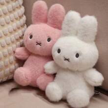 MIFFY 官方米菲兔毛绒玩具 25厘米 50厘米 可爱兔子毛绒动物 柔软睡眠伴侣枕头 舒缓拥抱玩偶 可爱卧室装饰 舒适玩具 抓娃娃机奖品 女孩生日礼物 - 彩色 - 查看 3