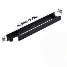 Giá treo khăn tắm tự dính không cần khoan, màu đen, thanh treo khăn bằng thép không gỉ kèm móc, giá đỡ khăn tắm phòng tắm, gắn bằng keo dính. - Nhiều màu - Xem 7