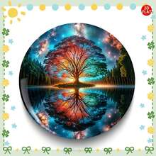 1pc Life Tree Classic Fashion Brooch/Pin/Badge (2D FLAT), Perfect Match With Jeans, Clothes, Backpacks And Hats, Ideal Collectible Accessory Gift For Festivals, Events And Gatherings - A - View 5