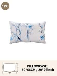 1 pièce/2 pièces/4 pièces Taie d'oreiller imprimée de plantes et de fleurs, respirante, douce et confortable, avec fermeture enveloppe pour la décoration de la chambre, du canapé et du salon. Décoration d'inspiration vintage pour la chambre, le salon. Parure de lit à la mode, sans oreiller, convient pour toutes les saisons. - Multicolore - Voir 13