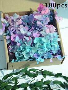 100/200/500/1000入 多色人造繡球花 - 適合DIY手工、蠟燭、婚禮、手工製作、聖誕節 - 藍粉紅紫漸層色 - 查看 9