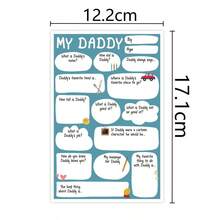 1pc "My Dad" Questionnaire Card With Envelope, High-Quality Matte Paper, Hand-Drawn Design (Candle, Car Etc.), Ideal Interactive Commemorative Card For Father's Day/Birthday - Brown Envelope - View 2