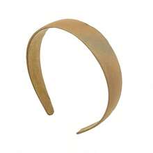 1PC Navy Blue Plain 2.8cm Wide Fabric Covered Plastic Headband - Navy Blue - View 5