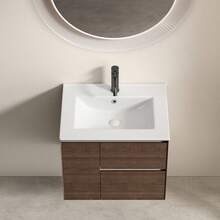 24 Inch Bathroom Vessel Sink Ceramic Bathroom Vanity Sink Top With Overflow No Drain Convenient For Storing Personal Items - Glossy White - Only 24inch Sink1 - View 2