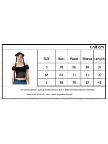 Women's Lace Crop Tops Basic Off Shoulder Short Sleeve Solid Color Slim Fit T-Shirts Ladies Tops - Black - View 9