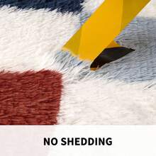 Sour Lemon Rugs Living Room 200x300cm, Grey Area Rugs For Bedroom, Washable Anti Slip Extra Large Shaggy Soft Rug Fluffy Modern Floor Carpets Mat Beside Carpet, Long Runner Rug For Hallway - Multicolor Checkered - View 5