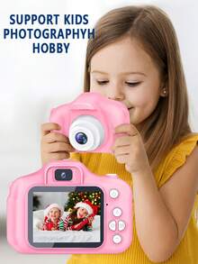 Kids Action Camera, Kids Video Recorder, Children's Camera Toy, Rechargeable, Great Gift For Girls On Birthday, Christmas, New Year - Multicolor - View 2