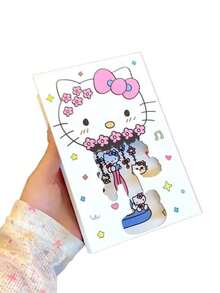 SANRIO 三丽鸥Hello Kitty A5横线笔记本，可爱萌系日记本，多种内页样式，卡通图案学生计划本，学校及办公用品，精美文具礼品 - KT款 - 查看 6