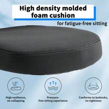Ergonomic Computer Chair, Adjustable Desk Chair, Thickened Cushion Chair, Suitable For Offices And Entertainment - Black - View 7