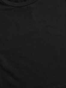 Women's "Potato Squad" Vegan Design T-Shirt - A Casual Summer Garment Perfect For Friends And Vegan Enthusiasts. This Short-Sleeved T-Shirt Features A Letter Print And A Casual Style Ideal For Spring And Summer. Made From Soft, Comfortable, And Breathable Fabric, It's Simple, Versatile, And Versatile. Suitable For Mother's Day Gifts, Romantic Holiday Nights, Graduation Outfits, Festive Gifts, And Vacation Wear. - 黑色 - 查看 4