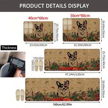 1pc Husky Pattern Printed Linen Kitchen Rug, Bathroom Mat, Doormat, 3D Printed Rectangular Carpet For Living Room, Bedroom, Hallway, Bathroom, Laundry Room - Polyester Rug For Indoor And Outdoor Home Decor - Multicolor - View 11