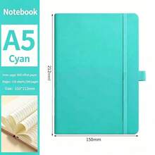 Set di quaderni rilegati in copertina rigida A5/A7 - Copertina in pelle PU, 200 pagine/100 pagine, adatto per scuola, università, lavoro, viaggio - Quaderno a righe, comodo per prendere appunti - Quaderno A5 - Visualizzare 11