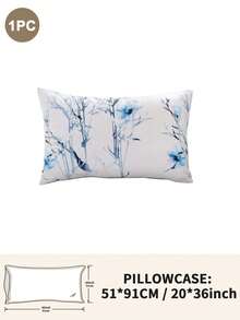 1 pièce/2 pièces/4 pièces Taie d'oreiller imprimée de plantes et de fleurs, respirante, douce et confortable, avec fermeture enveloppe pour la décoration de la chambre, du canapé et du salon. Décoration d'inspiration vintage pour la chambre, le salon. Parure de lit à la mode, sans oreiller, convient pour toutes les saisons. - Multicolore - Voir 9
