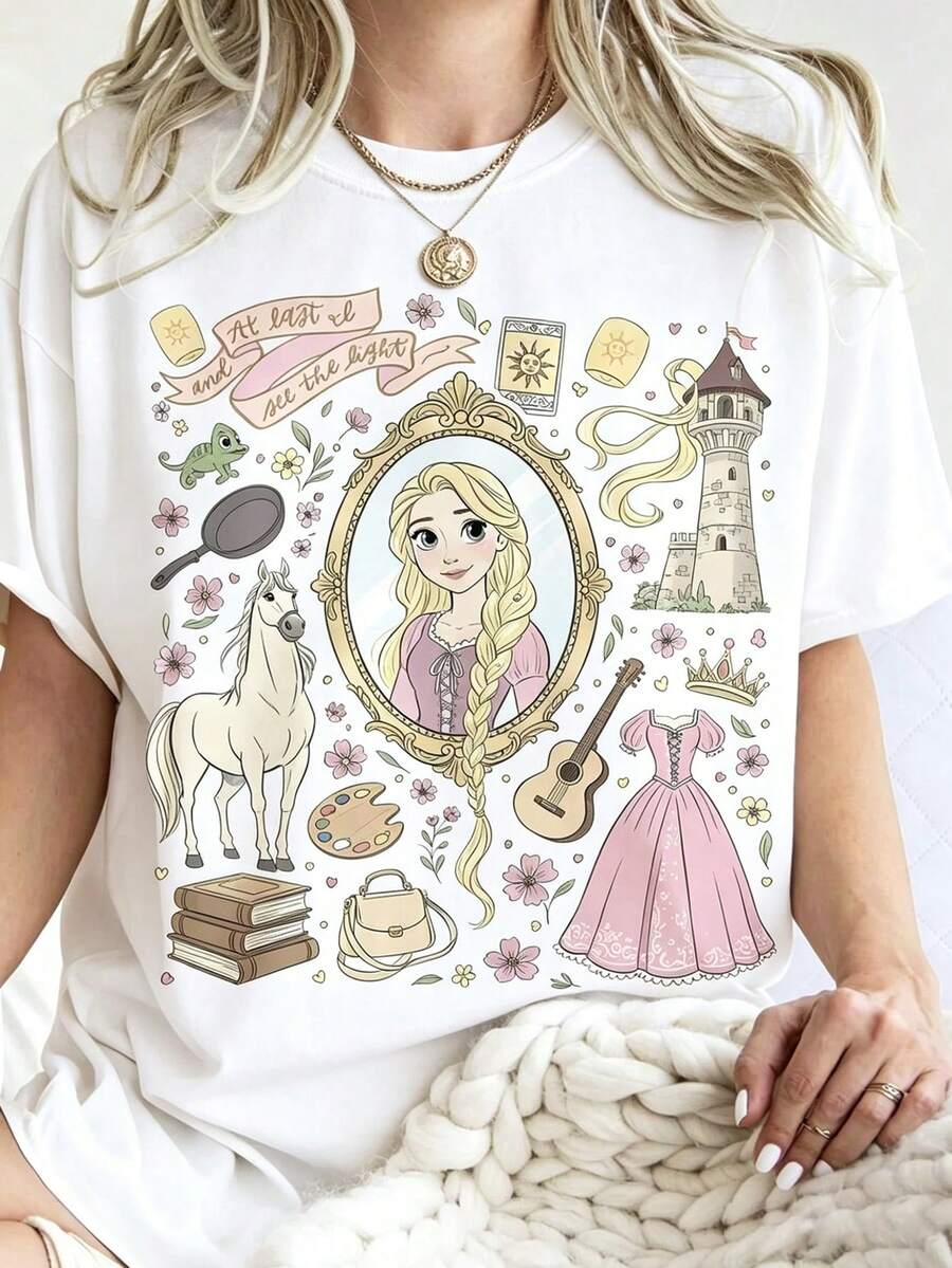 Disney Cartoon Classic Partner Photo Printed T-Shirt, Suitable For Daily Wear, Easy To Wear In Summer, Micro-Elastic, Soft Round Neck Casual Daily Shirt, Round Neck Summer Sweatshirt, For Both Men And Women, Loose Version, Holiday Gift.--Disneys Disneyland Paris The Magic Kingdom Disneyesque The House Of Mouse Mickey Mouse Empire Modest Summer Outfits Take That T Shirt Summer Coord Tops For Women Summer Summer Clothes Women Summer Clothes Summer Tops Summer Tops Women Summer Co Ord Summer Top Summer Outfits White Top Black Top Holiday Outfits For Women Tops For Women Summer Holiday Gifts Valentine's Day Gifts Earth Day Gifts Oktoberfest Gifts Summer Bank Holiday Gifts - trắng - Xem 1