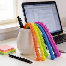 Adult Sensory Motion Assist, Textured Elastic Fidget Stretch Rope, Stress And Anxiety Relief Toy, Flexible Durable Quiet Office Decompression Accessory, Designed For ADHD, Soothing Hand Movement Sensory Tool To Relieve Anxiety, Overstimulation And Improve Focus - Ngẫu nhiên *2 - Xem 9