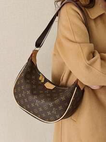Women's Presbyopic Shoulder Underarm Dumpling Bag - Brown - View 2