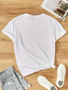 1 Animal Sexy Casual Sweet Party Elegant High Elasticity Beach Night Out Holiday Sporty College Vacation Home Office Summer Western Style Print - 白色 2 - 查看 2