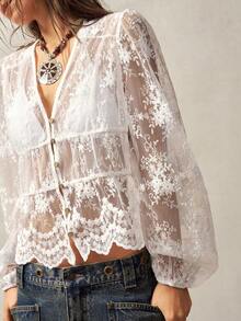 Women Blouses & Shirts - White - View 2