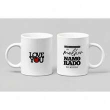 Personalized Valentine's Day Mug - Kitchen Decoration - Porcelain 325 Ml - Exclusive Best Boyfriend - View 2