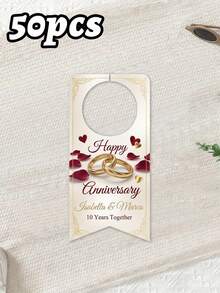 10/30/50pcs Custom Water Bottle Labels, Personalized With Names And Date, Decor For Wedding, Birthdays, Baptisms, Bridal Shower, And Bachelorette Party Favors - Multicolor - View 39