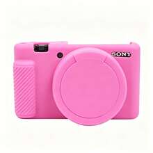 Funda protectora para cámara ZV-1, funda protectora suave para cámara ZV1, funda de silicona para cámara, con tapa de lente desmontable, silicona anti-caída de Body completo, unicolor minimalista, múltiples colores disponibles - Multicolor - Ver 8