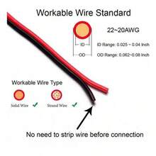 12 Pieces Quick Electrical Splice 22-18 AWG 2 Pin Black - 1 - View 5