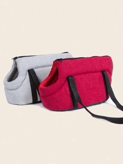 1 pezzo Borsa trasportino per animali domestici pieghevole, Borsa a tracolla per animali domestici da esterno, Borsa a tracolla per gatti/cani, Zaino per animali domestici traspirante per auto