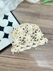 OBOVAY 1 chiếc mũ len dệt kim đính sequin nhẹ, thủ công, dành cho nữ, mùa xuân/hè, kiểu dáng thời trang khoét lỗ, phù hợp cho mặc hàng ngày, phong cách đường phố và du lịch boho. - Nhiều màu - Xem 16
