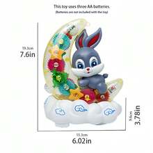 Enchanting Transparent Toy With Music And Lights - Automatic Rotating Function, Lights Up To Music And General Motion, Perfect For Holiday And Birthday Gifts, Suitable For Boys And Girls (Batteries Not Included, Accessory Colors Random) - Multicolor - View 12