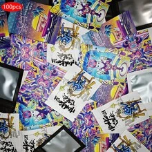 100 túi Mylar tự dán có cửa sổ trong suốt - Túi kín mùi, có thể đóng mở lại, túi đựng thực phẩm tái sử dụng để bảo quản kẹo, bánh ngọt, kẹo dẻo, sô cô la, họa tiết hoạt hình đầy màu sắc sống động, gói quà tặng, quà gói quà và bao bì bán lẻ. - 7x10cm/2,75x3,93 inch - Xem 7