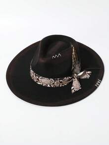 Thắt lưng da rắn thời trang unisex với họa tiết lông vũ, mũ lưỡi trai rộng vành kiểu retro sơn màu chuyển sắc, kiểu mũ cao bồi miền Tây Âu và Mỹ, mũ jazz đa năng phù hợp cho mặc hàng ngày, tiệc tùng, sự kiện theo chủ đề miền Tây, tụ họp, cosplay, lễ tốt nghiệp, dạ hội hóa trang, lễ hội, tiệc sinh nhật, buổi hòa nhạc. - A - Xem 5