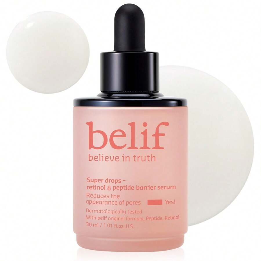 belif Super Drops Peptide Firming Serum 30ml - Peptide Retinal Facial Serum For Smooth Skin Texture Care, Korean Skincare - 多肽緊緻 - 查看 1