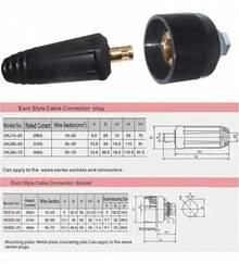 Bornes 1 2 Para Soldadora Inversora Conector Rápido 315amper Lampara Luces solares para jardin Ventilador de techo Desk lamp Decoración de cuarto Lamp for - 1 - Ver 6