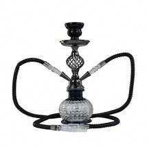 1pc Exquisite Round Barrel Shaped Water Pipe, High-End Double Tube Water Pipe, Exquisite Design | Beautiful And Atmospheric, Suitable For Party Use, Perfect Gift For Friends - one-size - View 8