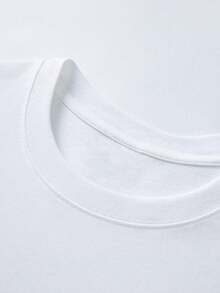 Camiseta blanca de manga corta con diseño digital de personaje de anime para bebé, camiseta de algodón blanca de manga corta que absorbe la humedad, transpirable y no abruma, estilo unisex adecuado tanto para hombres como para mujeres, cuello redondo, 180G, 100% algodón, cómoda y suave, adecuada para todas las estaciones, ideal para regalar en festivales - Blanco - Ver 3
