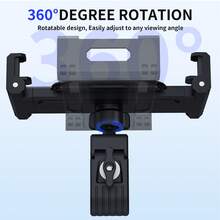 xnyocn Giá đỡ máy tính bảng xoay được dành cho xe đạp tập, phù hợp với điện thoại và máy tính bảng từ 7-11 inch, được thiết kế cho xe đạp tập thể dục, máy chạy bộ và giá đỡ micro, có thể gắn trên tay lái xe đạp tập thể dục. - Xem 8