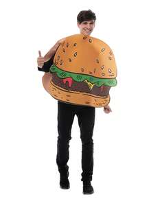Trang phục hóa trang hình bánh hamburger lễ hội, thích hợp cho lễ hội âm nhạc, Halloween, Giáng sinh, trang phục cosplay hình bánh hamburger hoạt hình dễ thương dành cho người lớn unisex. - Nhiều màu - Xem 3