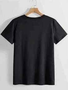 Suave, transpirable y ligero para todo el día Comodidad en tamaño grande - Camiseta Divertida de Relaciones para Mujer - La vida es mejor con Mike a mi lado. - Camiseta casual negra para uso diario - Tops Suaves para Mujer para Uso Diario - Ideas de regalos conmemorativos de cumpleaños - Tela no transparente, camiseta de mujer, camiseta con estampado divertido, material no transparente, camiseta de ajuste cómodo, estampado geométrico, camiseta ligera, camiseta de cuello redondo, ropa de pareja clásica. tripulación cuello con a relajado ajuste eso favorece todos cuerpo formas y fácil a par con jeans, pantalones cortos y leggings. - Negro - Ver 4