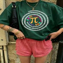 Heartfelt Daily Casual Graphic T-Shirt 100% Cotton Oversized Soft Breathable Casual Crewneck Short Sleeve Top Cute Aesthetic Daily Fashion Lovers Casual Wearers Daily Outfit Enthusiasts Gift Givers - Verde - Ver 2