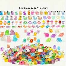 20/30/50pcs Glowing Mini Resin Animals, Mini Dog Statues, Cute Cartoon Figurines, Mini Dog Statue Ornaments Glowing Craft Decor For Miniature Landscape Garden Small House (Random Color) Mini Statue Series, Statues, Mini Animal Models, Statue Toys - Multicolor - View 5