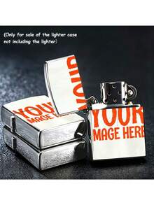 Creative DIY Custom Lighter, Suitable For Standard Size, Supports Photo And Text Laser Engraving, Personalized Metal Casing, A Unique Gift For Boyfriend Or Father - Printing - View 2