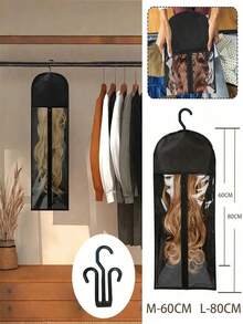Bộ 3 túi đựng tóc giả, giá đỡ tóc giả, hộp đựng tóc giả nhiều tầng, móc treo tóc giả, dụng cụ tạo kiểu tóc giả. - Xem 6